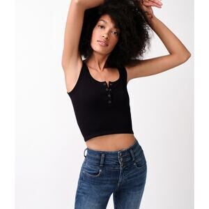 aeropostale ribbed cropped tank